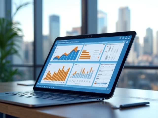 AI-driven inventory management dashboard showing predictive charts